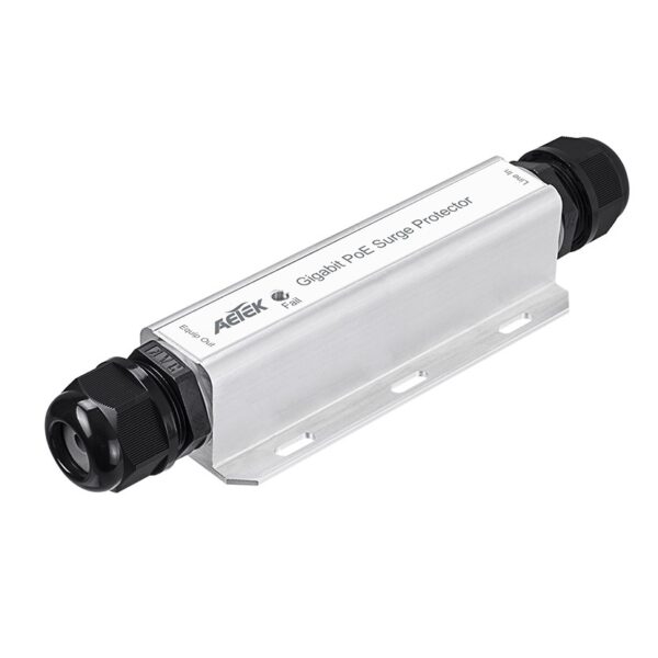 Aetek Outdoor PoE Surge Protector, -40 - 85 degree
