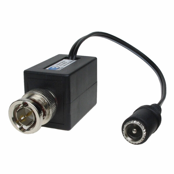 BNC Male Balun RJ45 Power Through with 2.1mm Jack