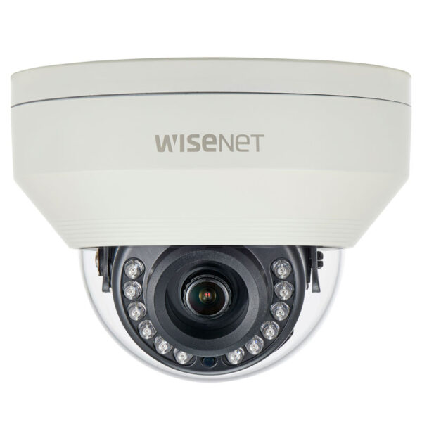 Hanwha Wisenet HD+ 4MP AHD Outdoor Dome, DWDR, 20m IR, IP66, IK10, 12VDC, 2.8mm