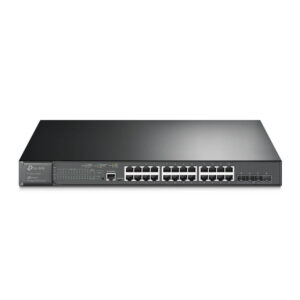 TP-Link JetStream 24 Port Managed 1Gbps POE Switch, 4x 10G SFP+, 380W