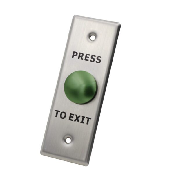 X2 Mushroom Exit Button, Stainless Steel - Small, N/O, SPST, Screw Terminal