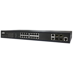 Aetek 16 Port Managed 1Gb PoE Switch, 2x SFP, RJ45, NTS, 250W
