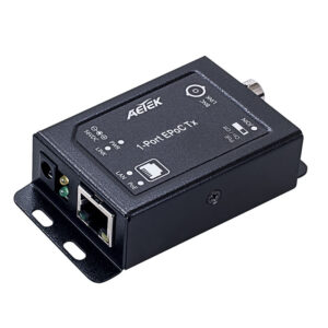 *SpOrd* Aetek 1 Port EPoC Transitter, 1 BNC, 1 RJ45,B up to 1200m, PoE Pass Through