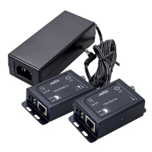 Aetek 1 Port EPoC Kit, 1x Receiver, 1x Transmitter, up to 1200m, 65W PSU Inc