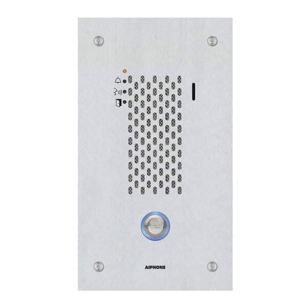 Aiphone IX 2 Series Audio Door Station, Flush Mount, Stainless Steel, IP65