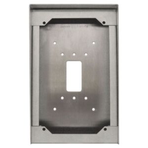 Aiphone Surface Mount Box, Stainless Steel, to suit AI-IX Series