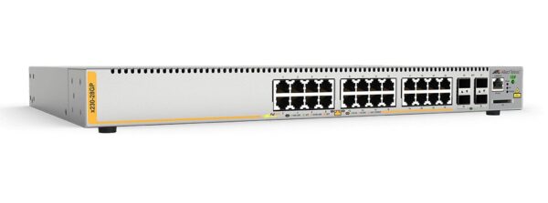 Allied Telesis 24-port Gigabit PoE Switch, 24x 10/100/1000T + 4x Gigabit SFP Ports, Layer 3