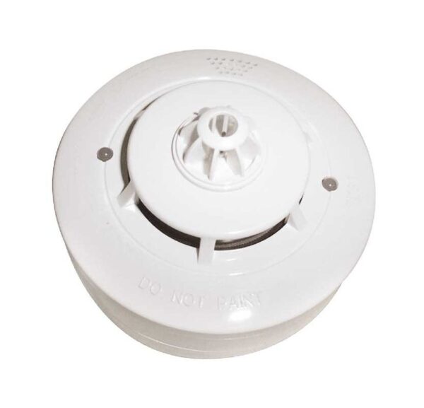 NB326 4-Wire 12V Smoke & Thermal Alarm, White with Base & Buzzer, Auto Reset