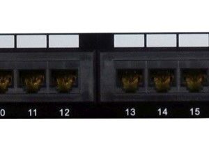 CAT6 RJ45 24 Port Loaded Patch Panel