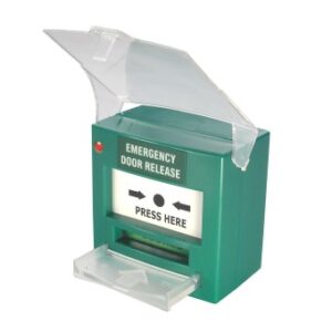 Gianni Call Point, Resettable DPDT with Cover, Green