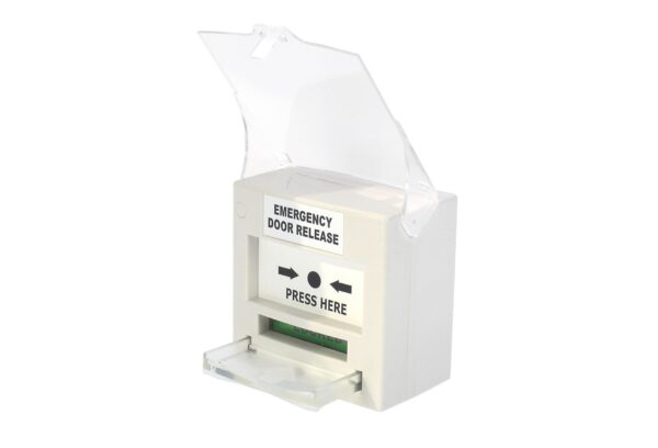 Gianni Call Point, Resettable DPDT with Cover, White