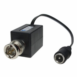BNC Male Balun RJ45 Power Through with 2.1mm Jack