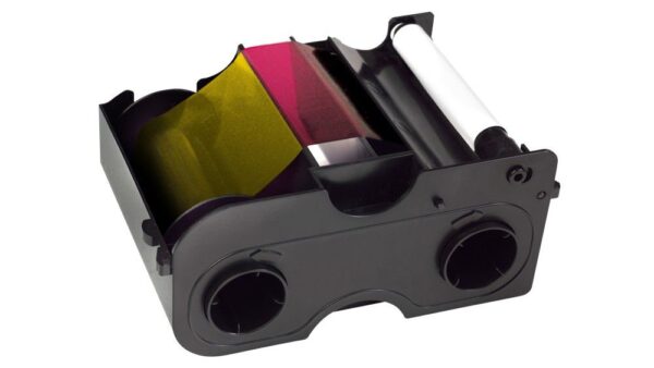 Fargo YMCKO Cartridge & Roller : Full-Colour Ribbon, Resin Black & Overlay - 250 images