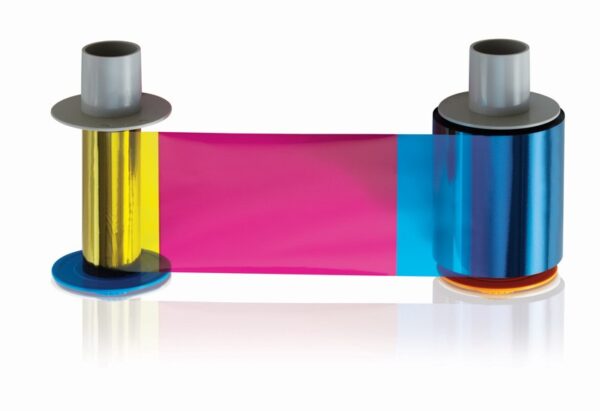 Fargo YMCKK: Full-Colour Ribbon with 2 x Resin Black  Panels - 500 images