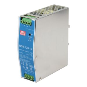 Meanwell 12vDC 10A (120watt) DIN Rail Industrial Power Supply, AC-DC Single output