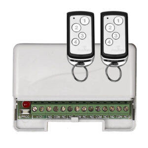 ProKey Standalone Kit, 4 Relay Receiver, 2x 4 Button Remotes, Capacity 25 Remotes