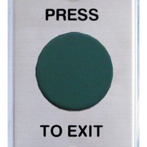 Exit button, Heavy Duty Mushroom, Green, IP65, Vandalproof, Std Plate