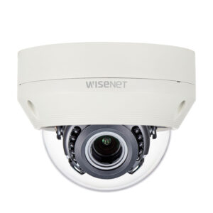 Hanwha Wisenet HD+ 2MP AHD Outdoor Dome, WDR, IR, IP66, IK10, 24VAC/12VDC, 3.2-10mm
