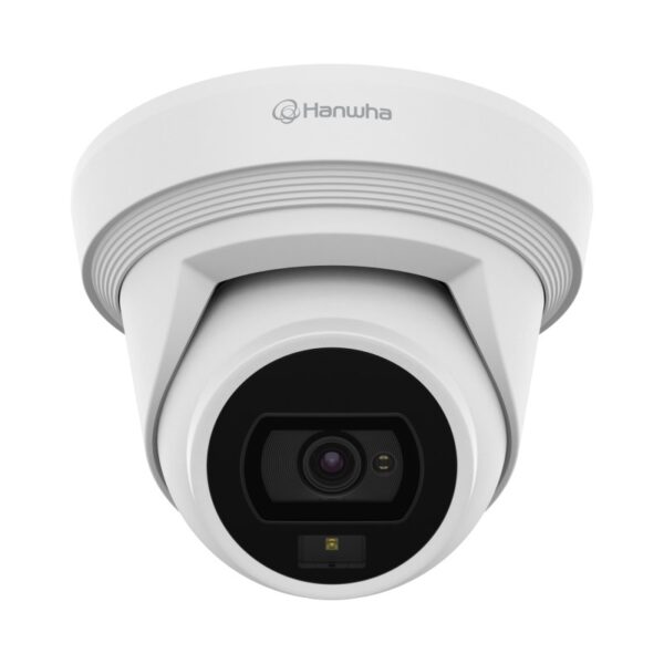 Hanwha Q Core 5MP Outdoor AI Flateye Camera, Dual Light, IP67, 3mm