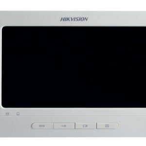 *CLR* Hikvision 7 Inch Push Button Room Station, 2ch Alarm 800 x 480, PON, White