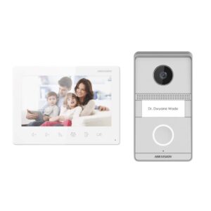 Hikvision 2 Wire Intercom Kit, HD Analogue, 1 to 1, Flush Mount