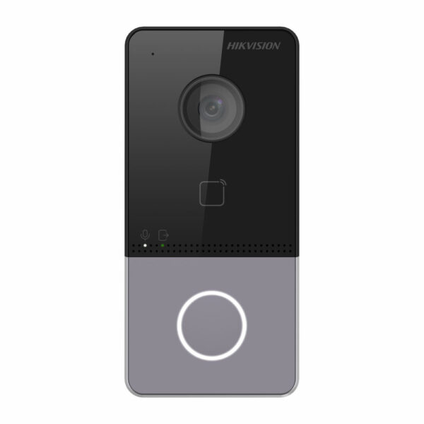 Hikvision 2nd Gen IP Villa Door Station, 1 Button, 2MP, 12VDC/POE, Wi-Fi, Mifare