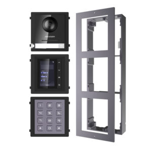 Hikvision 2nd Gen IP Intercom Kit, Door Station, Keypad, Display Module & Surface Mount