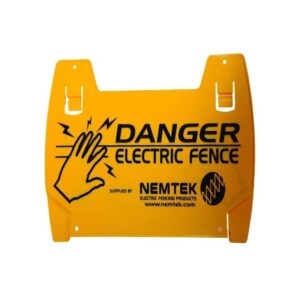 Nemtek Branded Electrical Fence Danger Sign