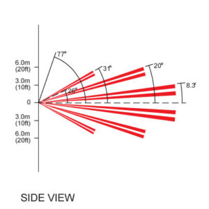 Paradox Long Range Lens LR-2 to suit 476, DG65, 525DM, PMD2P Detectors