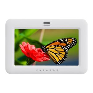 Paradox TM50 5" Touchscreen Keypad, SpotOn Locator & One Screen Monitoring, White