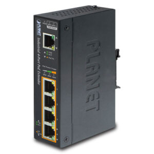 Planet Industrial Ultra 1 Port Gigabit PoE Extender with 4 Port 802.3bt/at