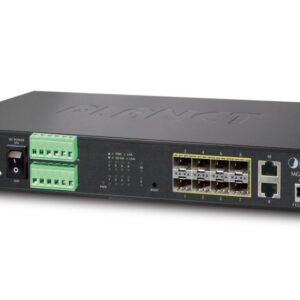 Planet 8 Port Metro Managed Fibre Switch, 8x 100/1000 Base SFP Ports