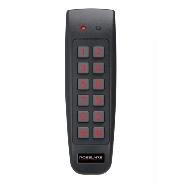 *SpOrd* Rosslare Outdoor Mullion 2x6 PIN & Prox Stand Alone Controller, IP65, Black