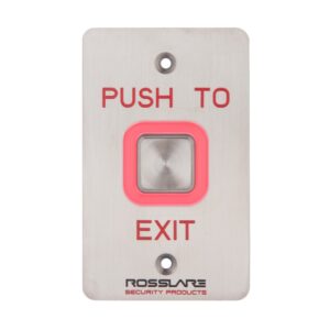 Rosslare Digital Piezo REX Switch with Text "Push to Exit"