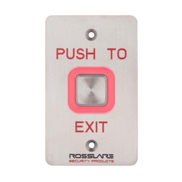 Rosslare Digital Piezo REX Switch with Text "Push to Exit"