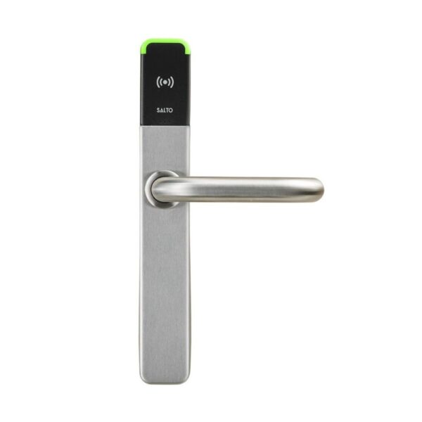 Salto XS4 One Elec. Escutcheon , 2 Handles, BLE, Mifare, 22mm Door, IP55, 7.6mm Spindle, Blk