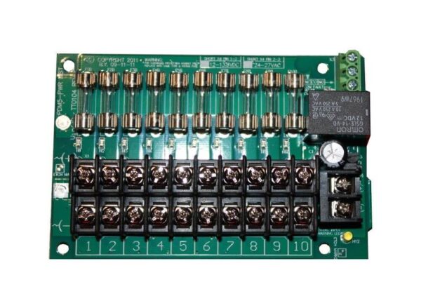 Tactical 10 Way PDM, 1A Fuses, 12VDC / 24VAC Selectable, Fault Relay Output