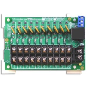 Tactical 10 Way PDM, 1A Fuses (Resettable), 12VDC / 24VAC Selectable, Fault Relay Output