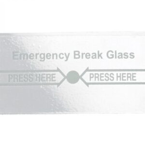 X2 Replacement Glass for Door Exit Breakglass