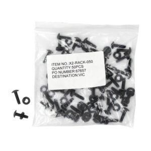 *SpOrd* X2 Racks, Screws & Washers, Zinc Plated, to suit 19" Racks, 50 Pack